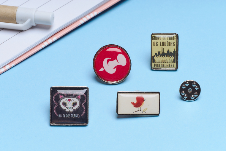 Rectangular lapel pins - 20x15 mm