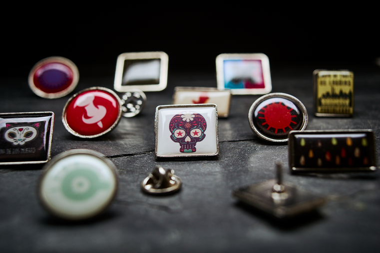 Rectangular lapel pins - 20x15 mm