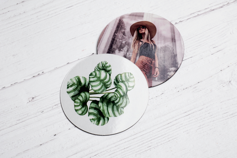 Round flexible magnets - 40 mm Ø glossy