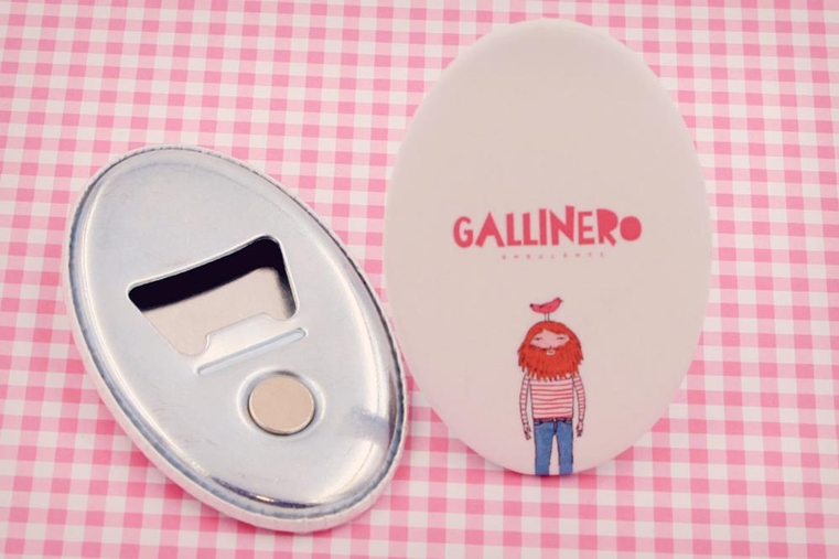 Oval bottle openers with magnet - Standard (glossy) 65x45 mm