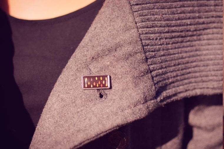 Rectangular lapel pins - 20x15 mm