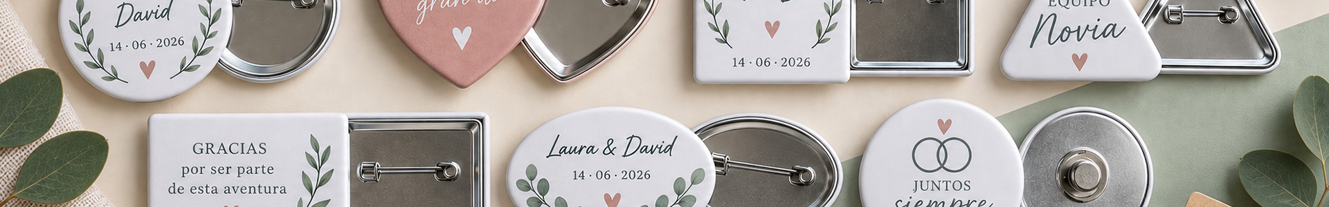 Spille di matrimonio personalizzati