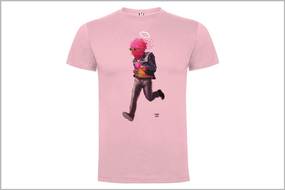 Camiseta unisex "El hombre chicle", de Pedro García
