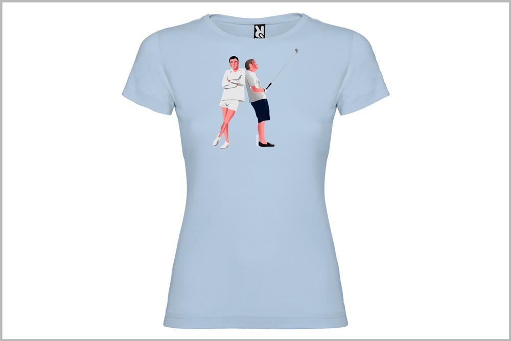 Camiseta de mujer "Funny Games", de Juan Barrero